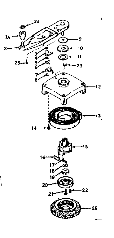 No-pull Starter No. 30528 Diagram and Parts List for 143171172  Craftsman Engine