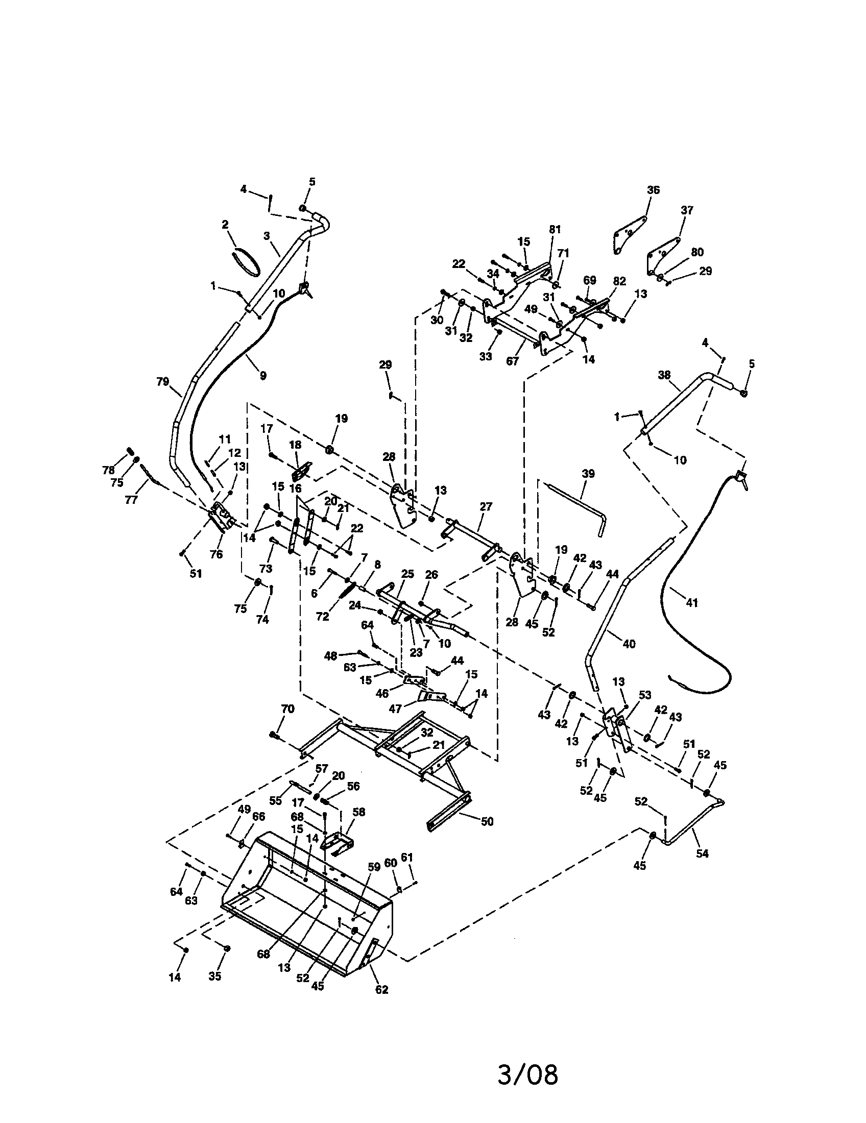 Front Scoop Diagram and Parts List for 486248473  Craftsman Lawn Tractor