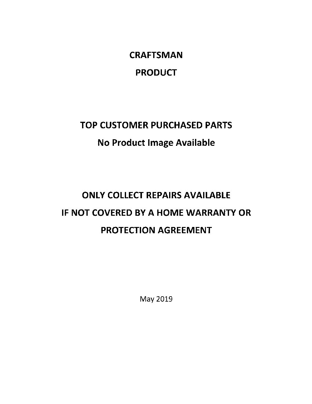 Lawn mower Diagram and Parts List for CMXGMAM1125499  Craftsman Lawn Mower