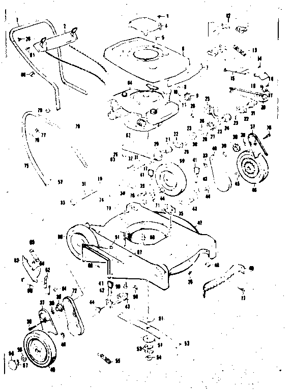Replacement Parts Diagram and Parts List for 13197618  Craftsman Lawn Mower