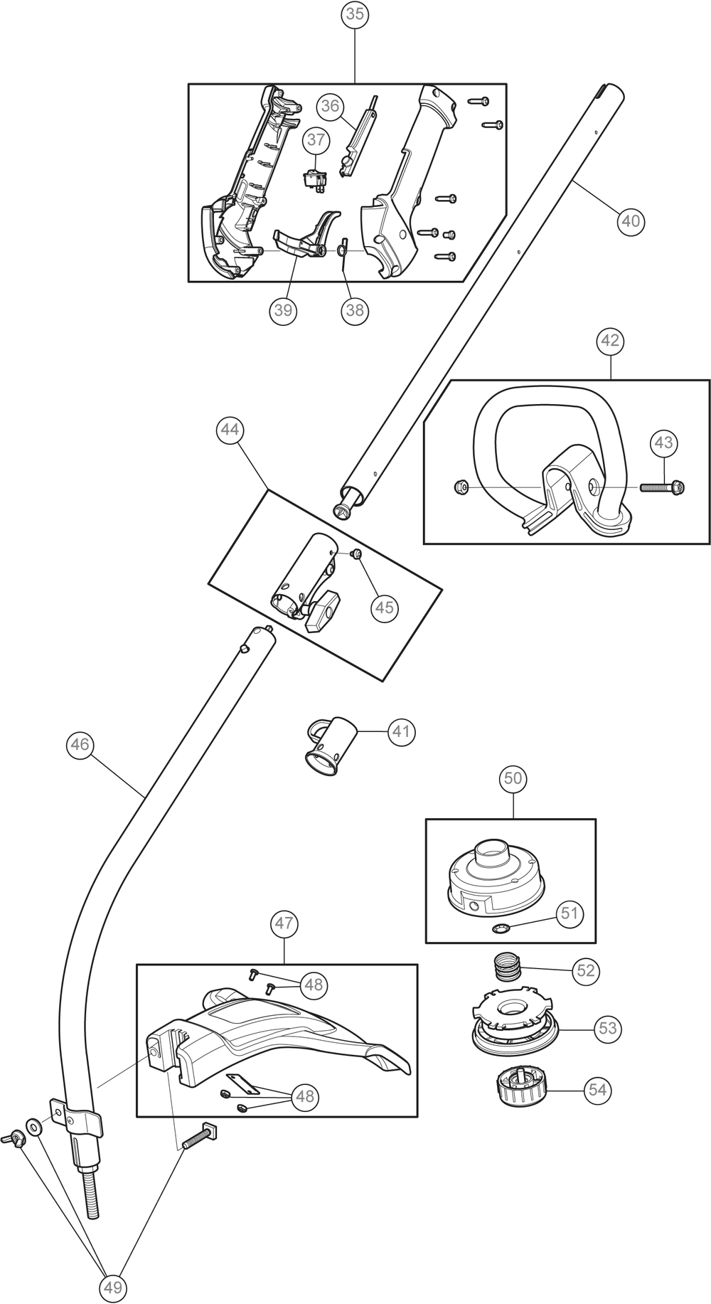 Diagram Diagram and Parts List for CMXGTAMDA25C Type 2020 Craftsman Trimmer