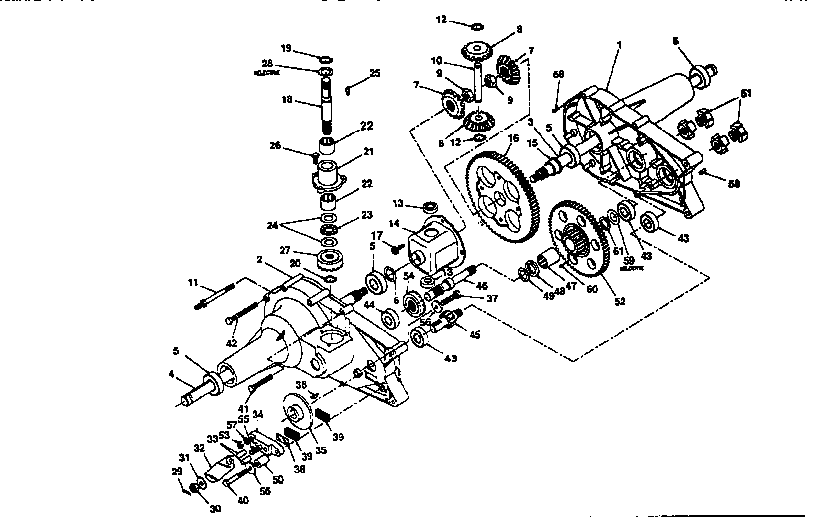 Transaxle Agri-fab Differential Diagram and Parts List for 917254740  Craftsman Lawn Tractor