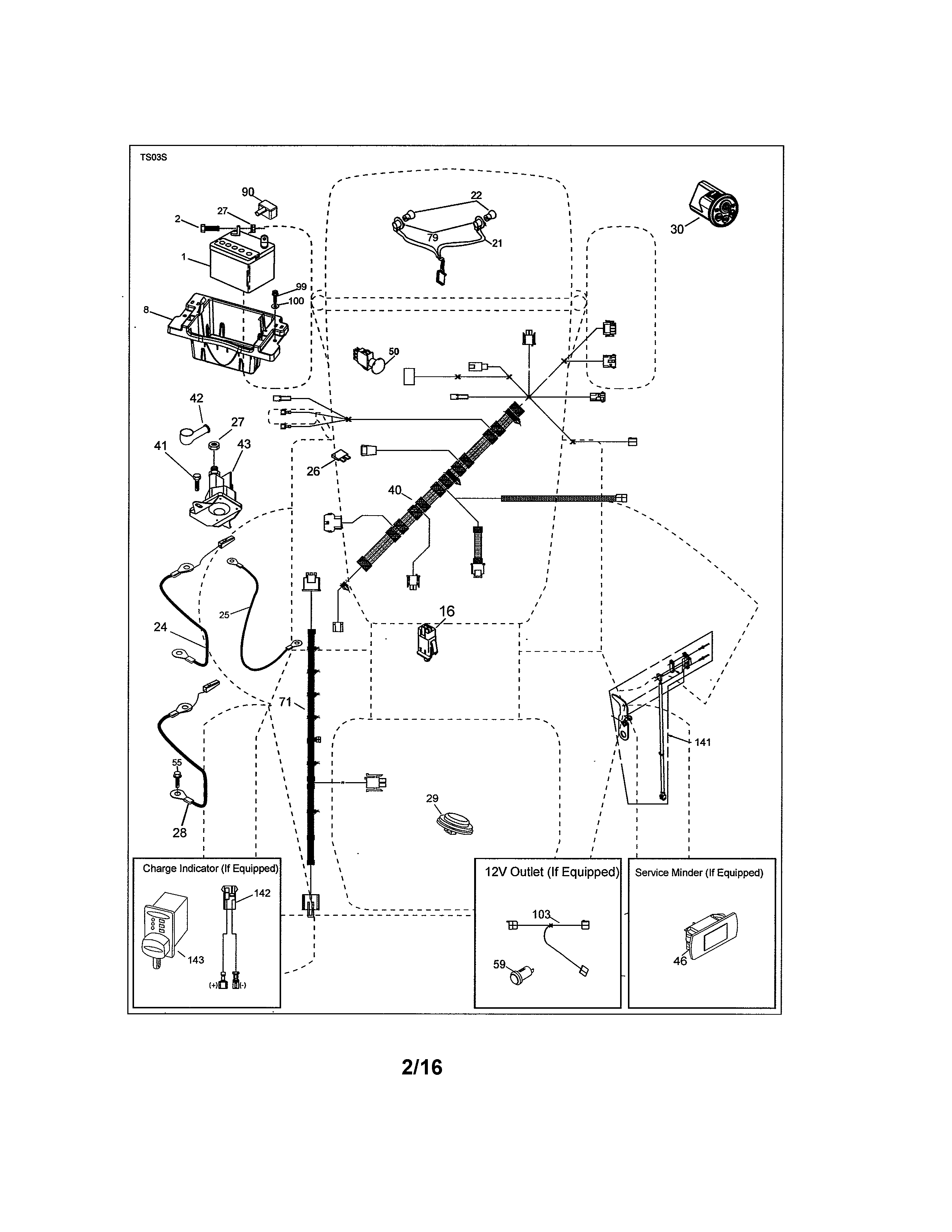 Electrical Diagram and Parts List for 917204041  Craftsman Lawn Tractor