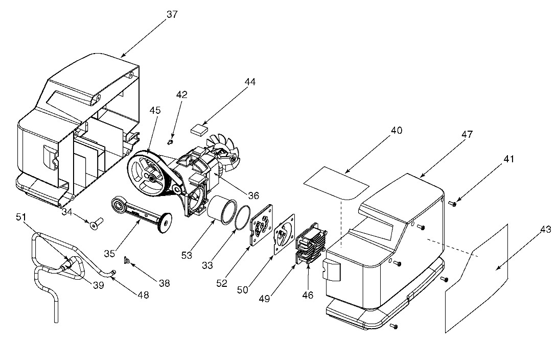 PUMP Diagram and Parts List for 919-72713 Type 0 Craftsman Compressor