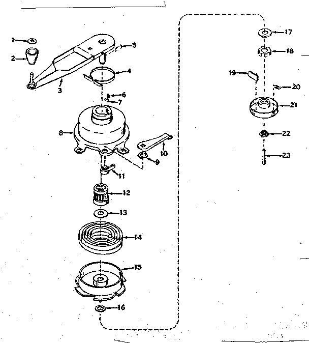 No-pull Starter Diagram and Parts List for 143134012  Craftsman Engine