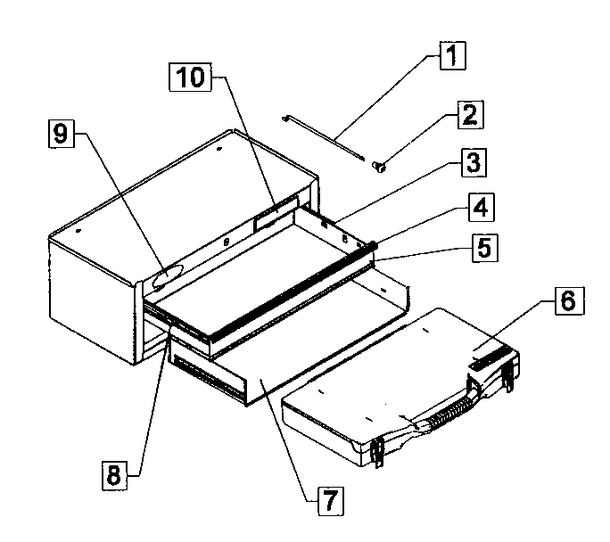 Toolbox Diagram and Parts List for 706597970  Craftsman Tool Stand & Cart