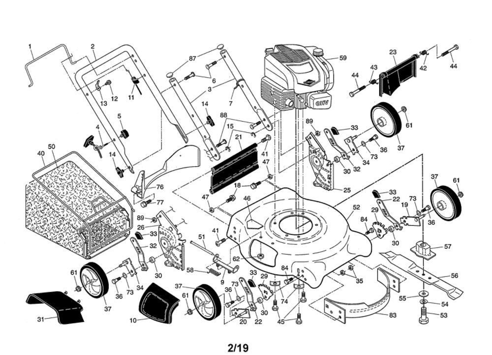 Lawn Mower Diagram and Parts List for 944100530  Craftsman Lawn Mower