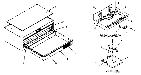 Chest Diagram and Parts List for 706619940  Craftsman Tool Stand & Cart