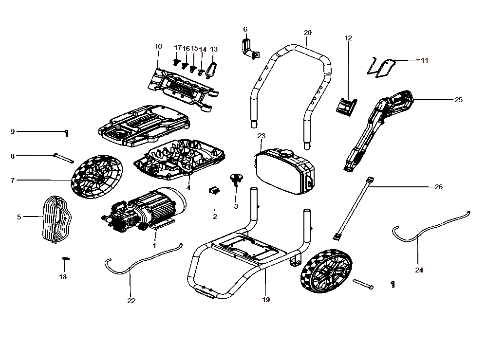 Diagram Diagram and Parts List for CMEPW2800 Type 1 Craftsman Pressure Washer
