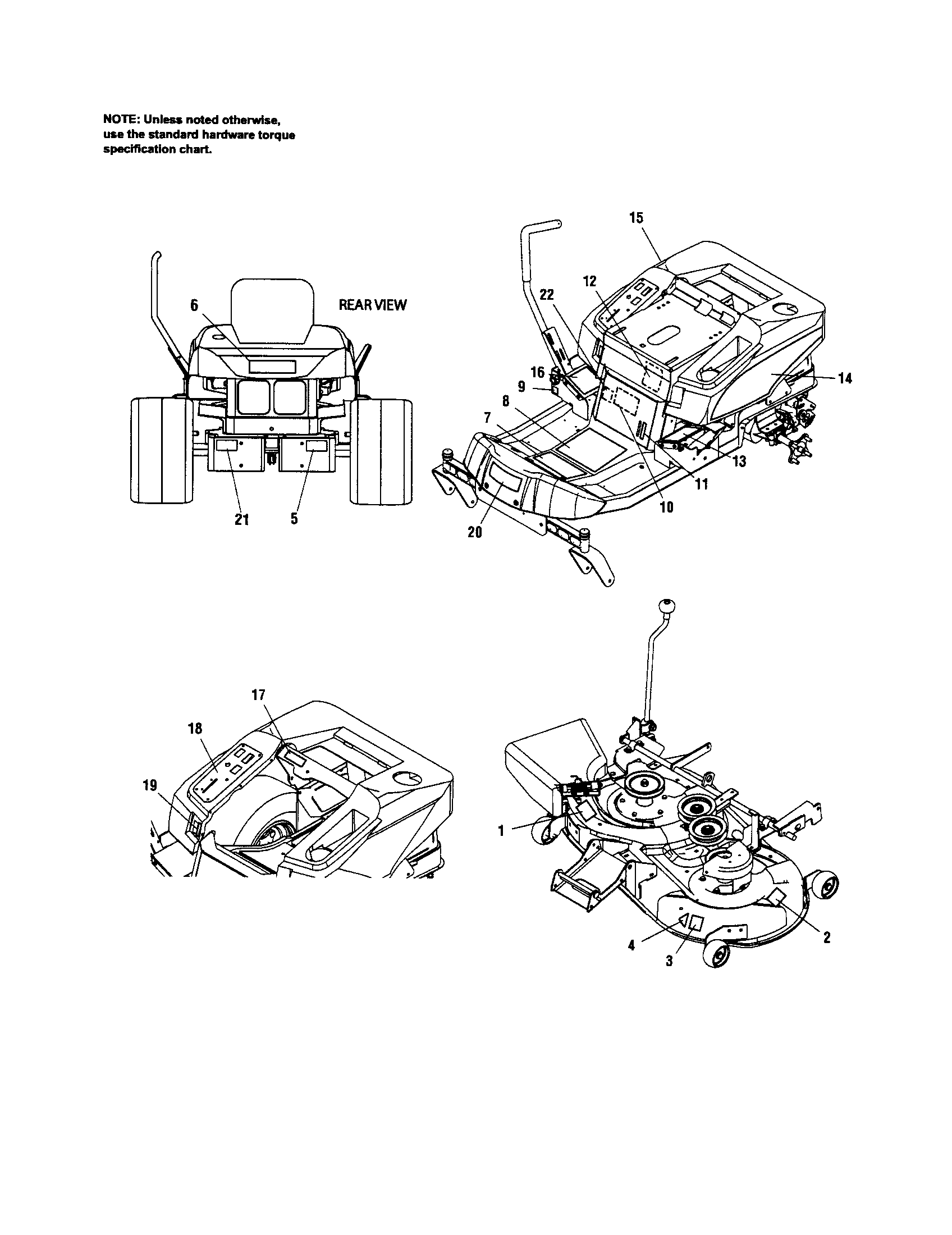 Decals Diagram and Parts List for 107289860  Craftsman Engine