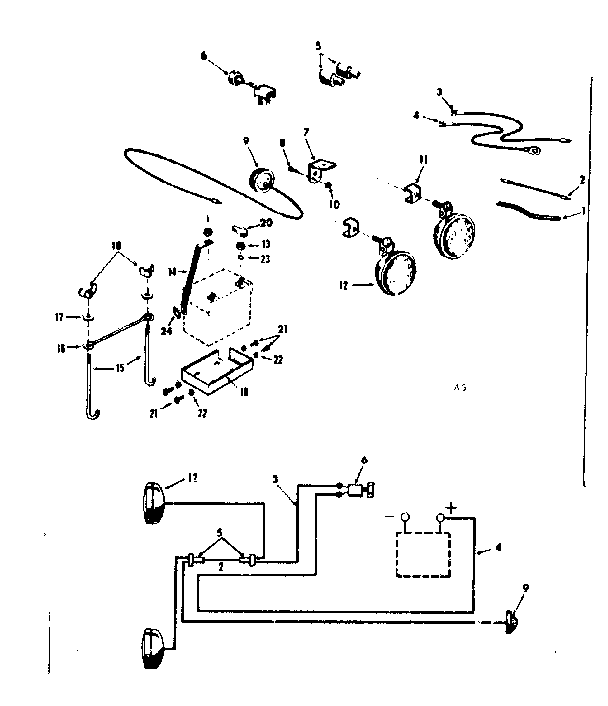Replacement Parts Diagram and Parts List for 91799650  Craftsman Lawn Tractor
