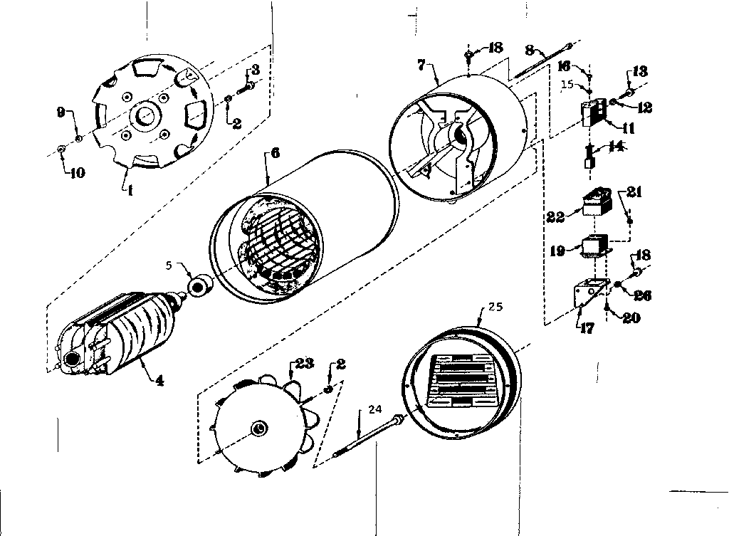 Stator Assembly Diagram and Parts List for 58031974  Craftsman Generator