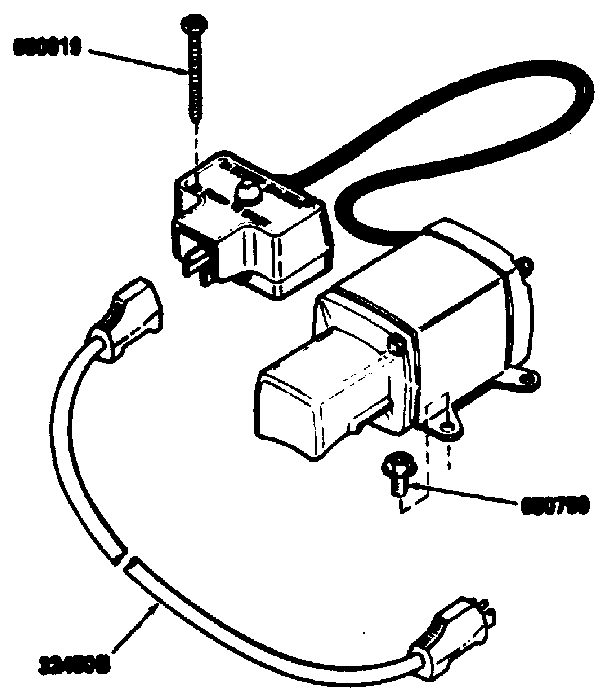 Electric Starter Kit No. 143.88933 Diagram and Parts List for 143794032  Craftsman Engine