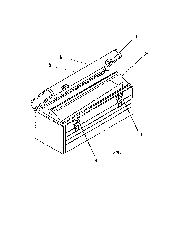 Unit Parts Diagram and Parts List for 706654050  Craftsman Tool Stand & Cart