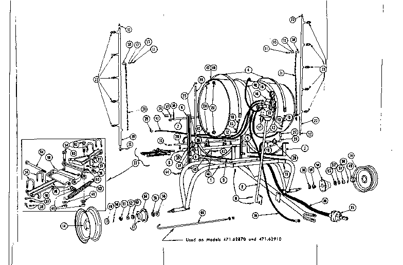 Replacement Parts Diagram and Parts List for 47162890  Craftsman Pressure Washer