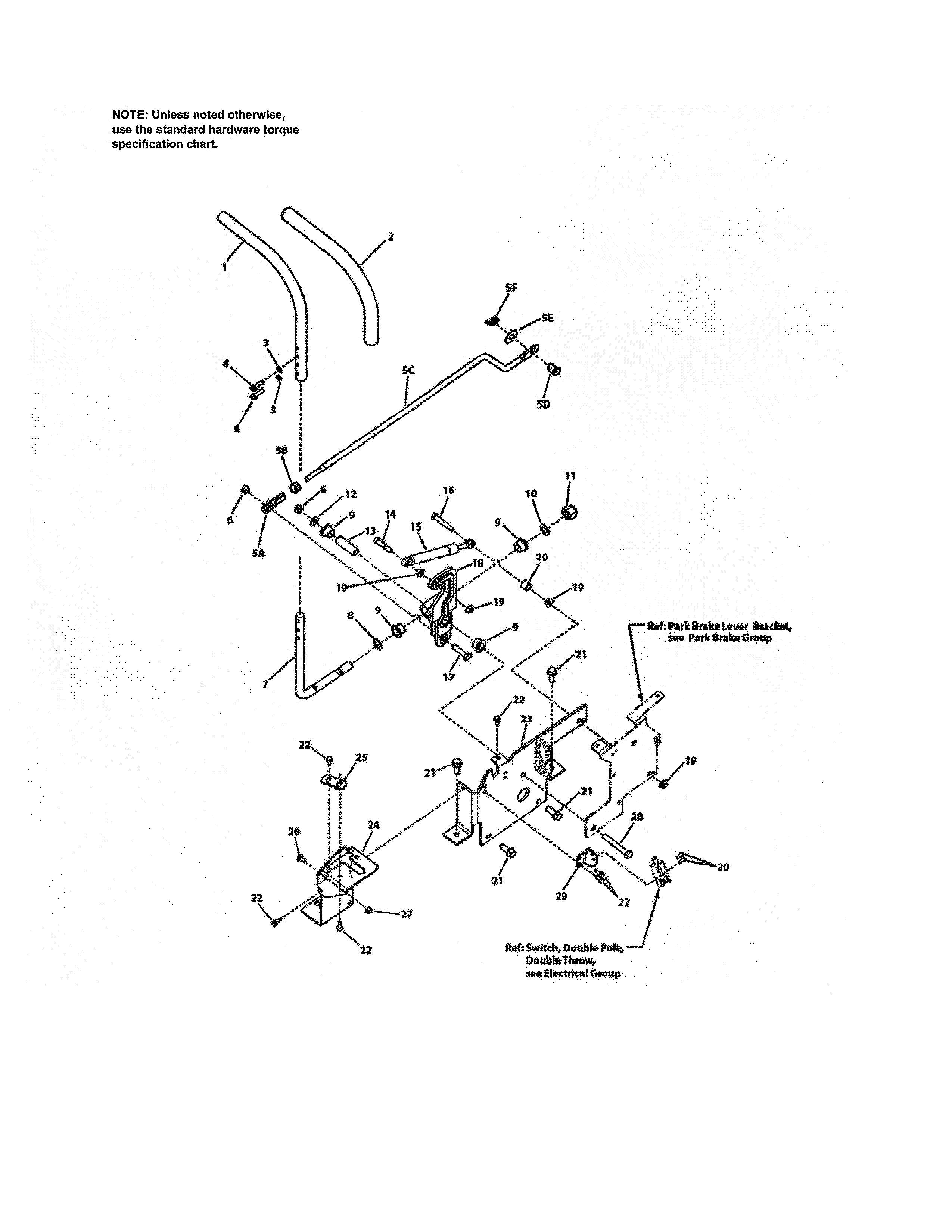Control, Left Hand Diagram and Parts List for 107280070  Craftsman Engine