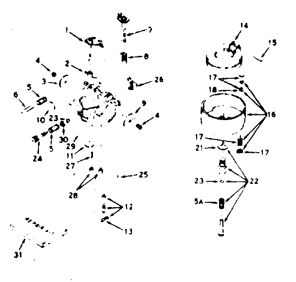 Carburetor Diagram and Parts List for 143584112  Craftsman Engine