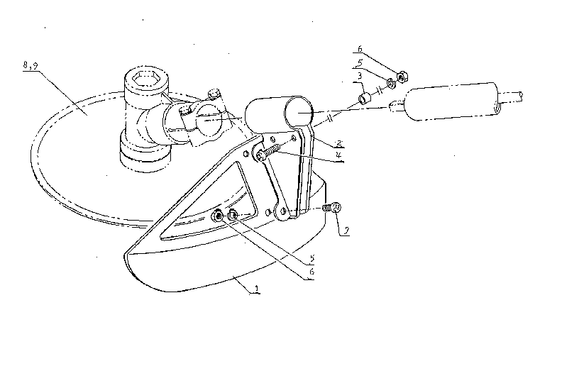 Safety Guard Diagram and Parts List for 271281610  Craftsman Trimmer