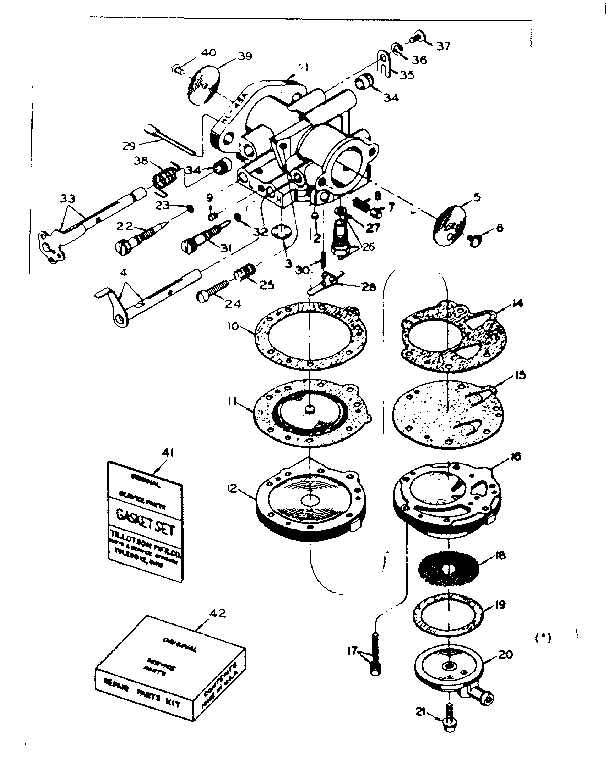 Diaphragm Diagram and Parts List for 91760025  Craftsman Chainsaw