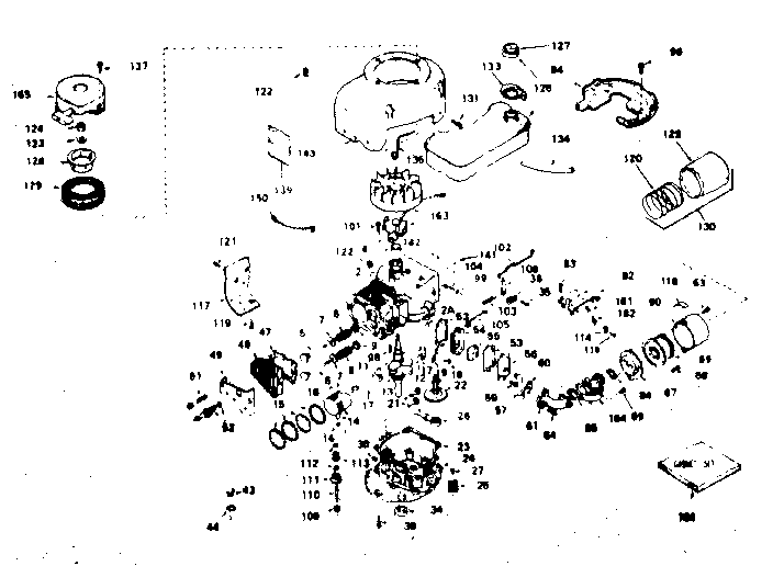 Unit Parts Diagram and Parts List for 143236092  Craftsman Engine