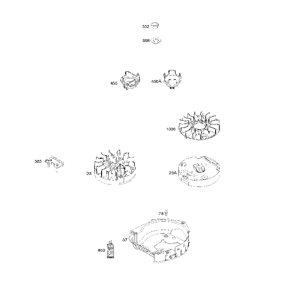Flywheel Diagram and Parts List for CMXGWAS021025  Craftsman Pressure Washer