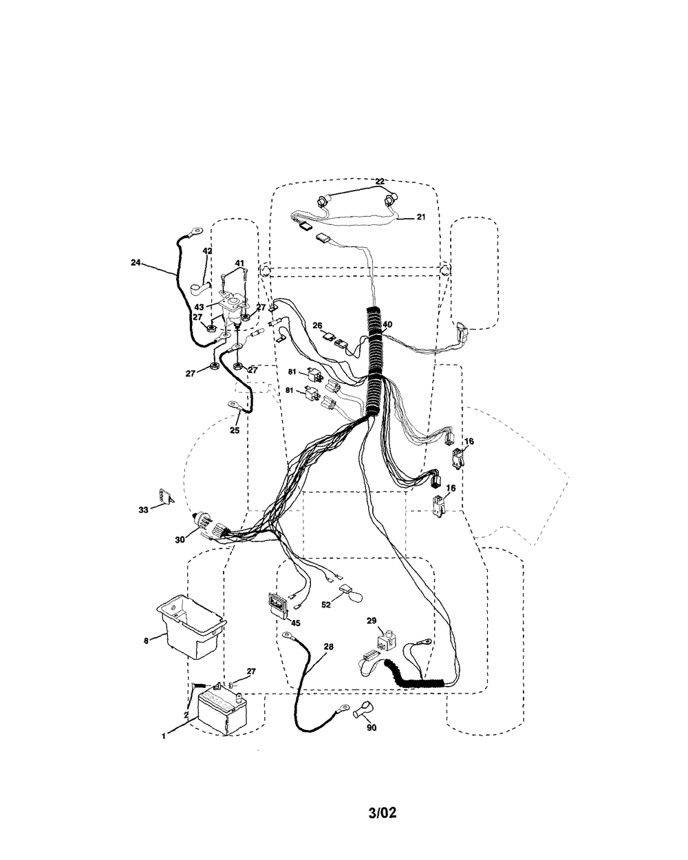 Diagram Diagram and Parts List for 917272059 Type 0 Craftsman Lawn Tractor