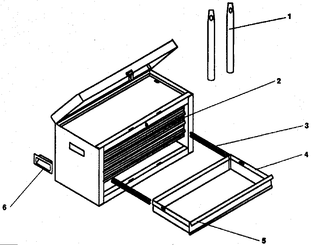 Unit Parts Diagram and Parts List for 706658150  Craftsman Tool Stand & Cart