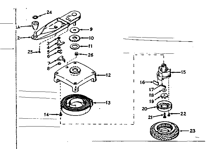 No-pull Starter No. 590361 Diagram and Parts List for 143163062  Craftsman Engine