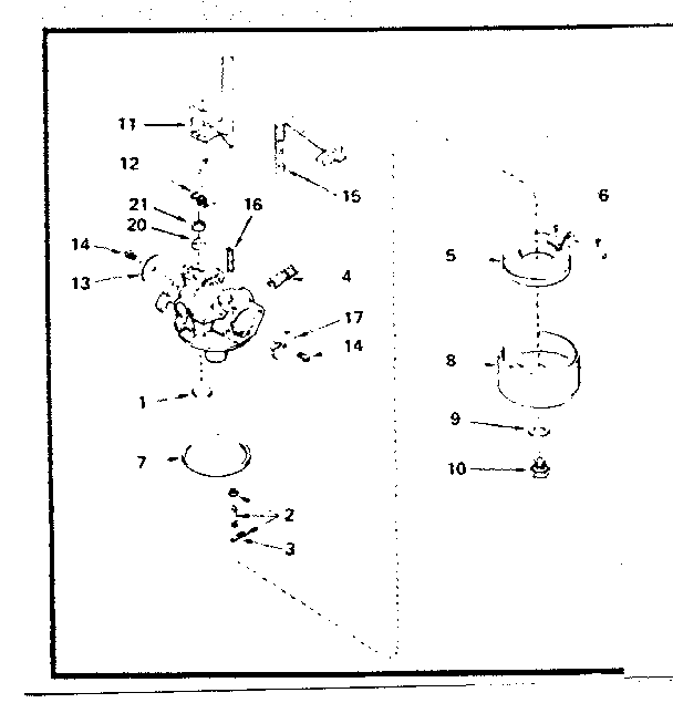 Carburetor No. 632231 Diagram and Parts List for 2002131128  Craftsman Engine
