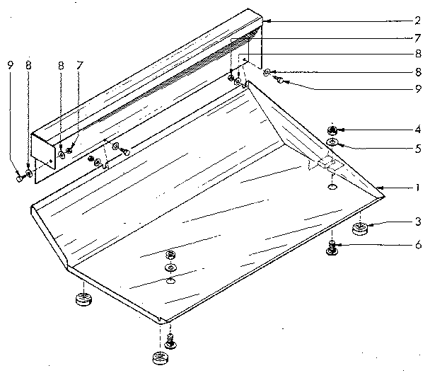 Splash Guard Diagram and Parts List for 549289000  Craftsman Lathe