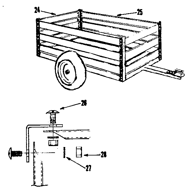 Replacement Parts Diagram and Parts List for 61024357  Craftsman Tool Stand & Cart