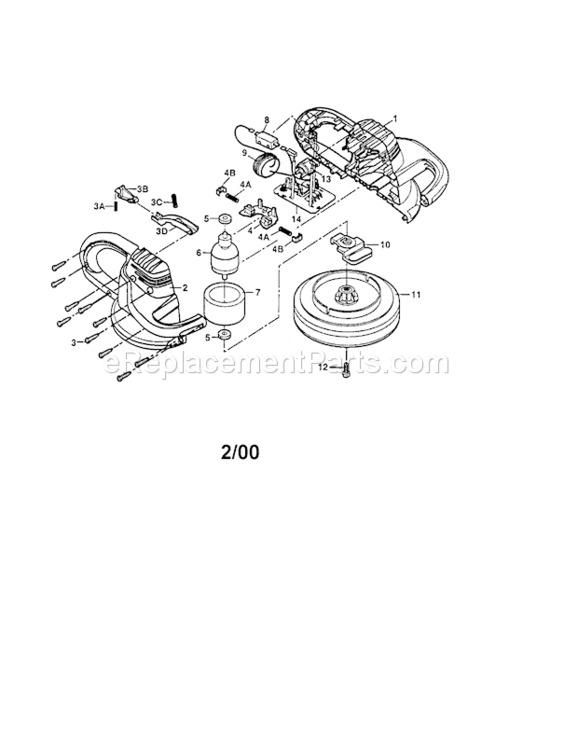 Page A Diagram and Parts List for 646106791  Craftsman Sander Polisher
