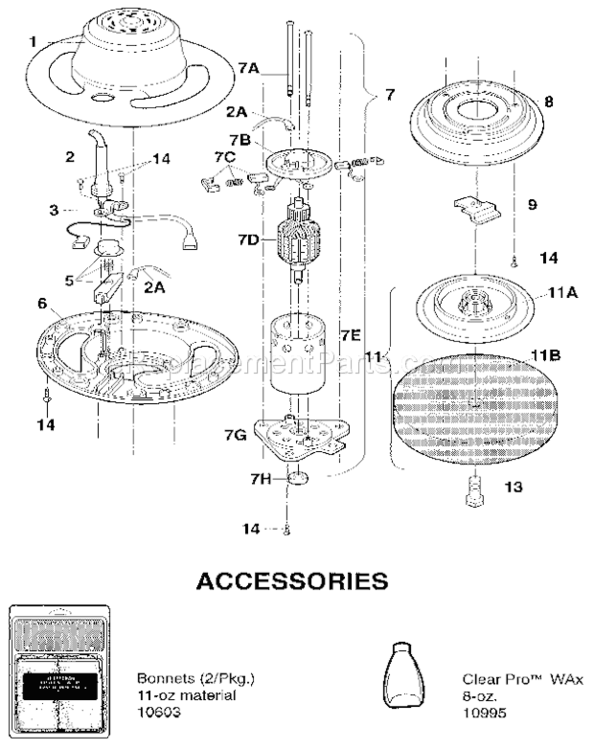 Page A Diagram and Parts List for 64610702  Craftsman Sander Polisher