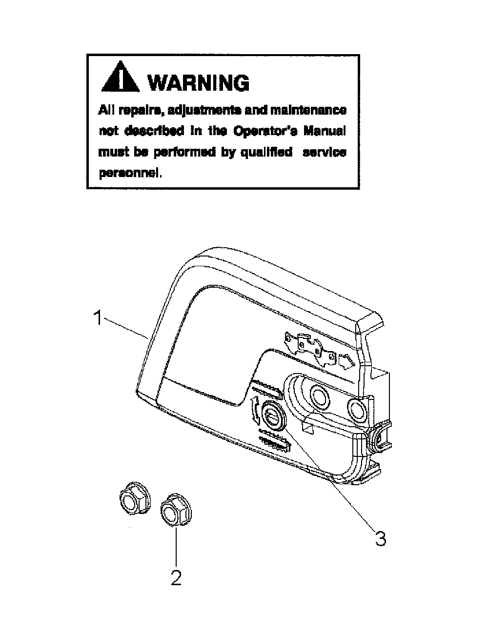 Clutch cover Diagram and Parts List for 358740180  Craftsman Chainsaw