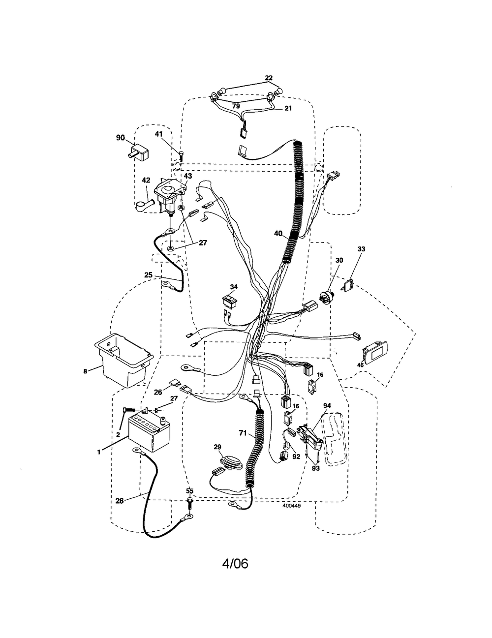 Diagram Diagram and Parts List for 917276641 Type 0 Craftsman Lawn Tractor