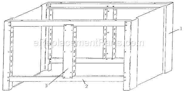 Unit Parts Diagram and Parts List for 65541  Craftsman Workbench