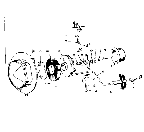 Rewind Starter #590331 Diagram and Parts List for 91761404  Craftsman Chainsaw