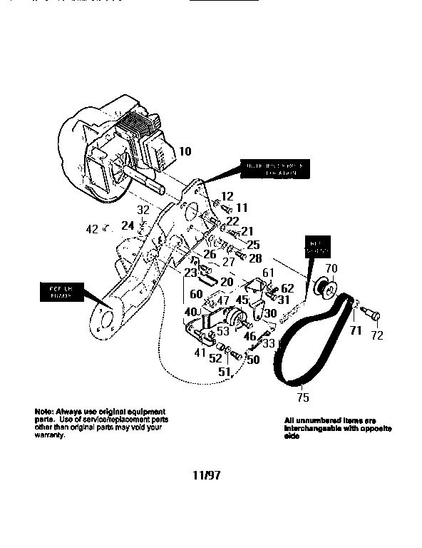 Engine/drive Assembly Diagram and Parts List for 536884562  Craftsman Snow Blower
