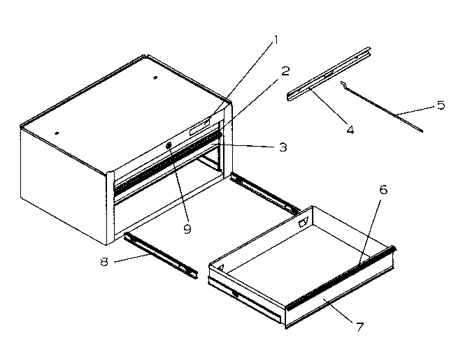 Chest Diagram and Parts List for 706650301  Craftsman Tool Stand & Cart