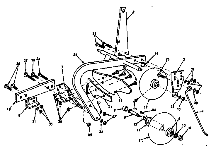 Replacement Parts Diagram and Parts List for 917253010  Craftsman Tiller