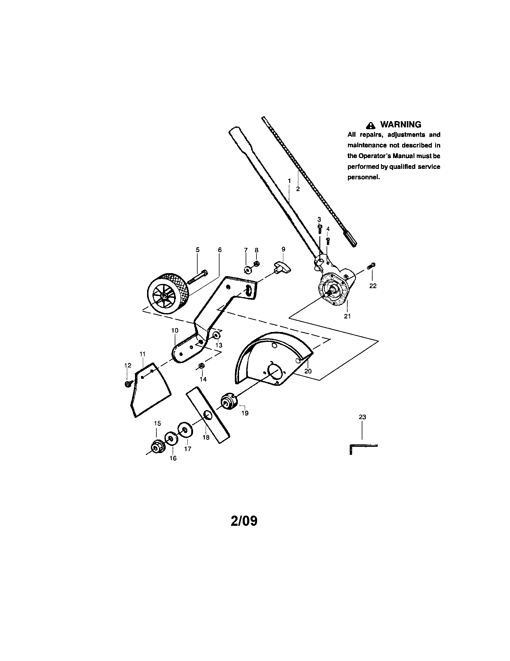 Covertible Edger Attachment Diagram and Parts List for 944511574  Craftsman Trimmer