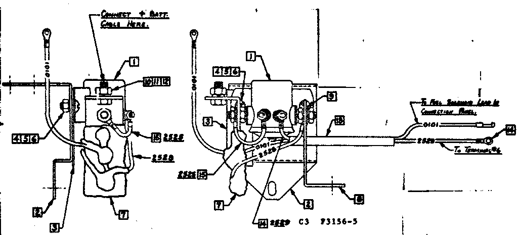 Starter Solenoid Assembly Diagram and Parts List for 5803156-5  Craftsman Engine