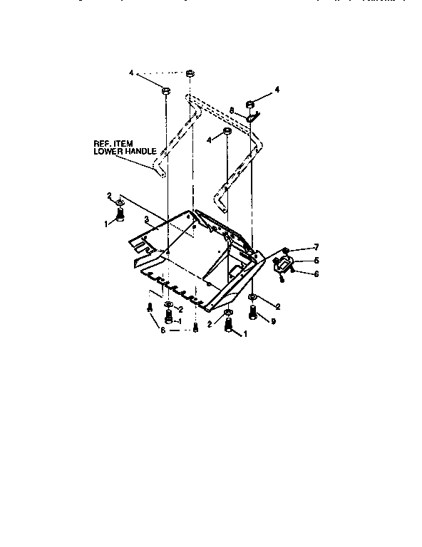 Bottom Cover Diagram and Parts List for 536883211  Craftsman Snow Blower