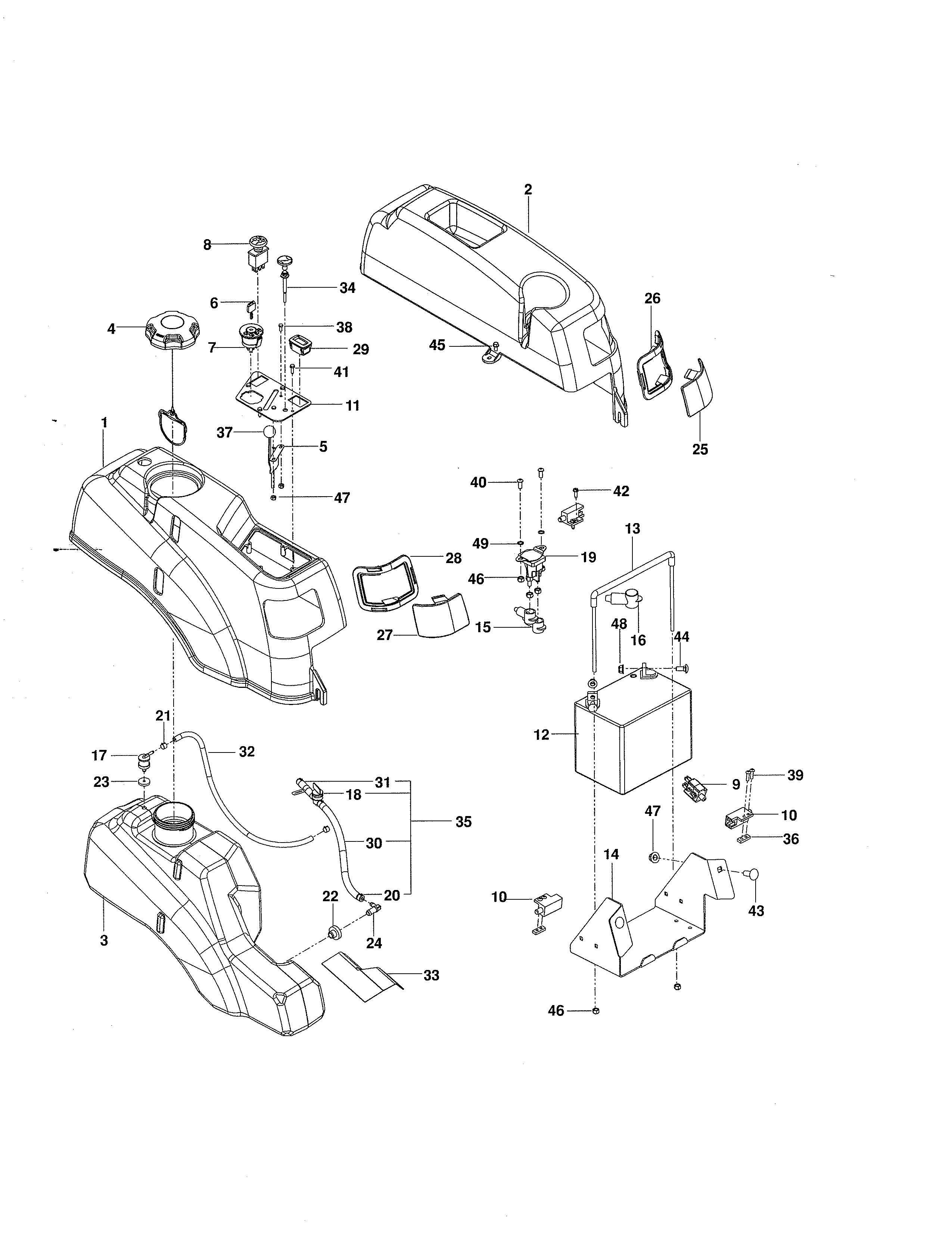 Ignition Diagram and Parts List for 917289821  Craftsman Engine