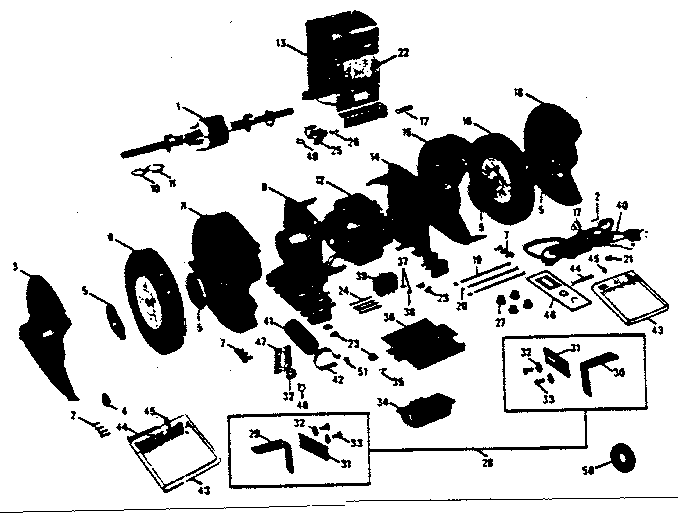Unit Parts Diagram and Parts List for 39719460  Craftsman Grinder
