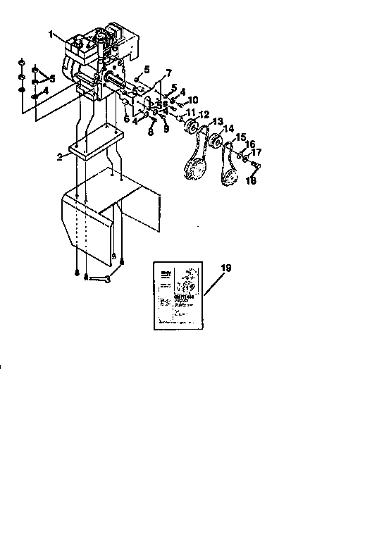 Engine Diagram and Parts List for 536886360  Craftsman Snow Blower