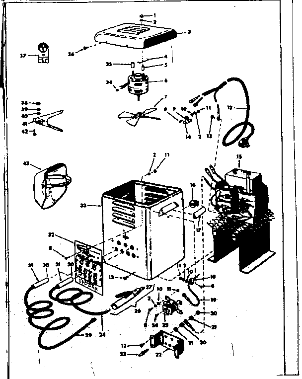 Unit Diagram and Parts List for 11320790  Craftsman Welder