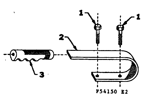 Handle Diagram and Parts List for 58054150  Craftsman Engine