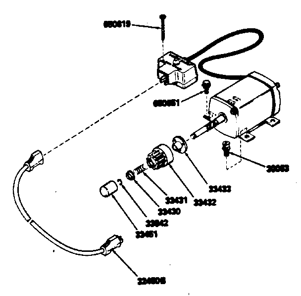 Craftsman 120 Volt Electric Starter Kit No. 143.80824 Diagram and Parts List for 143796022  Craftsman Engine