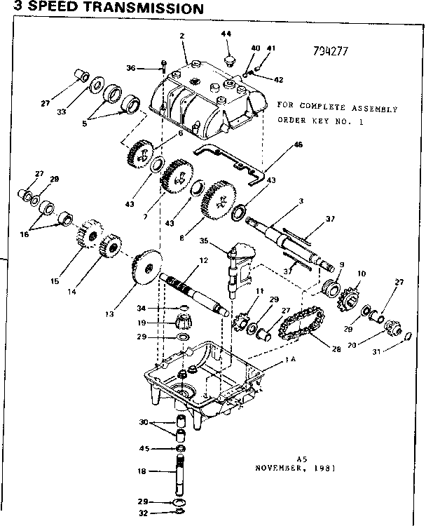 Replacement Parts Diagram and Parts List for 143794277  Craftsman Lawn Tractor